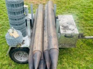 Galvanised Fencing Trailer