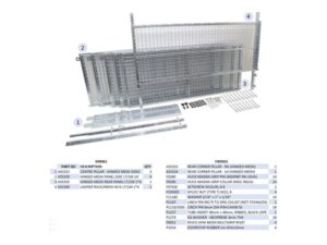 Ifor Williams LM146 & LT146 Mesh Extended Side Kit - KX8461